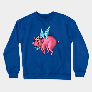 Angel Pig Crewneck Sweatshirt